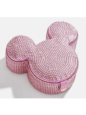 Baublebar Disney Mickey Mouse Small Pink Cystal Jewelry Box Snap Case
